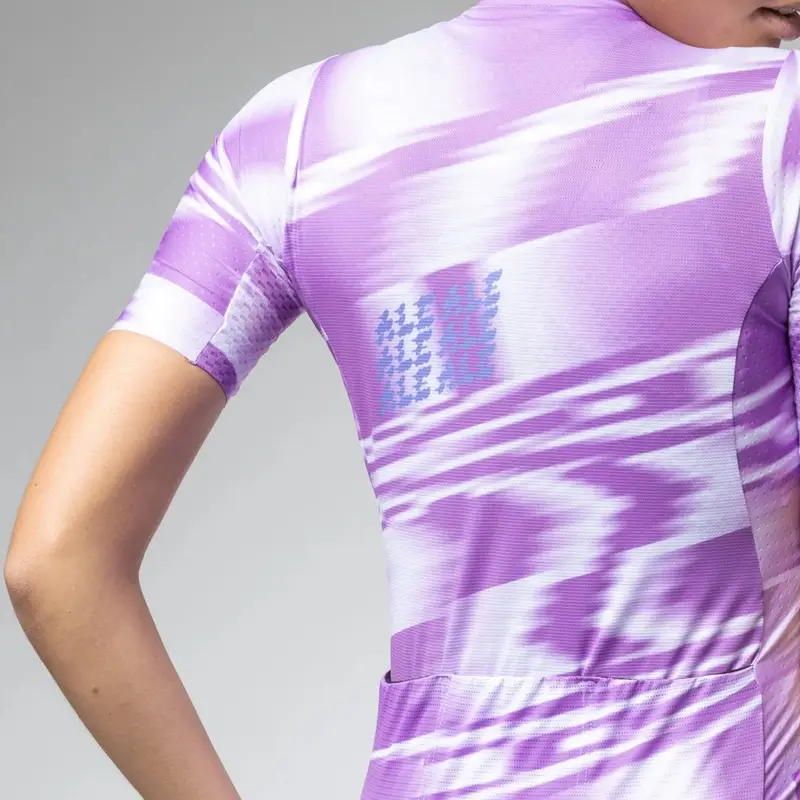 Women's Short Sleeve Techno PR-E Lavender Road Jersey Size 4XL #4