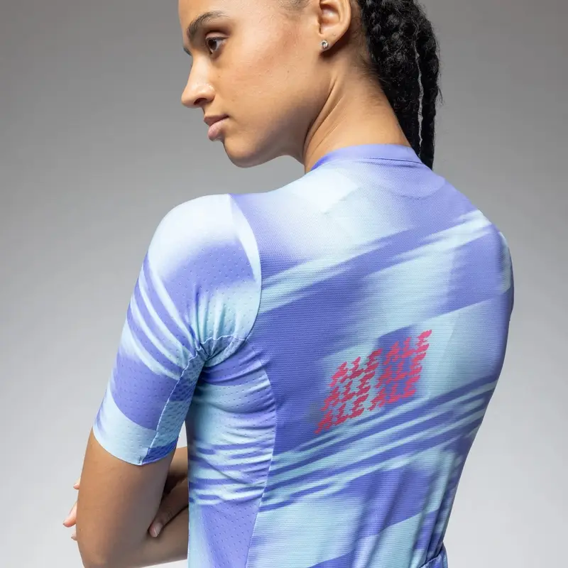 Maillot de Route Manches Courtes Femme Techno PR-E Jacaranda Taille XS #4