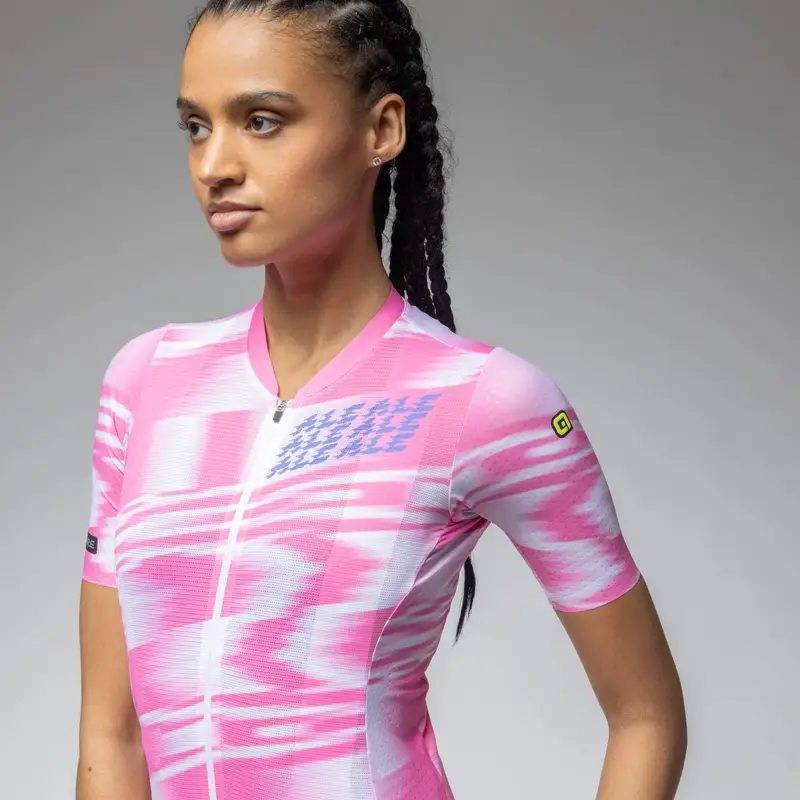 Women's Short Sleeve Road Jersey Techno PR-E Bubblegum Pink Size XL #1