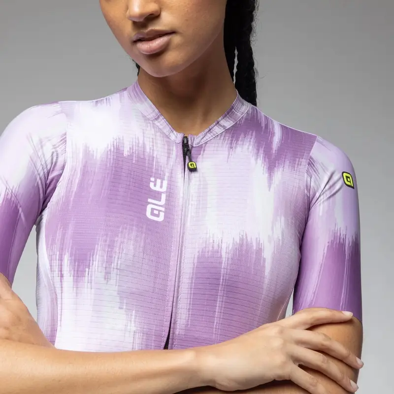 Frauen Kurzarm Straßenradtrikot Argon PR-E Violett Orchidee Größe 5XL #1