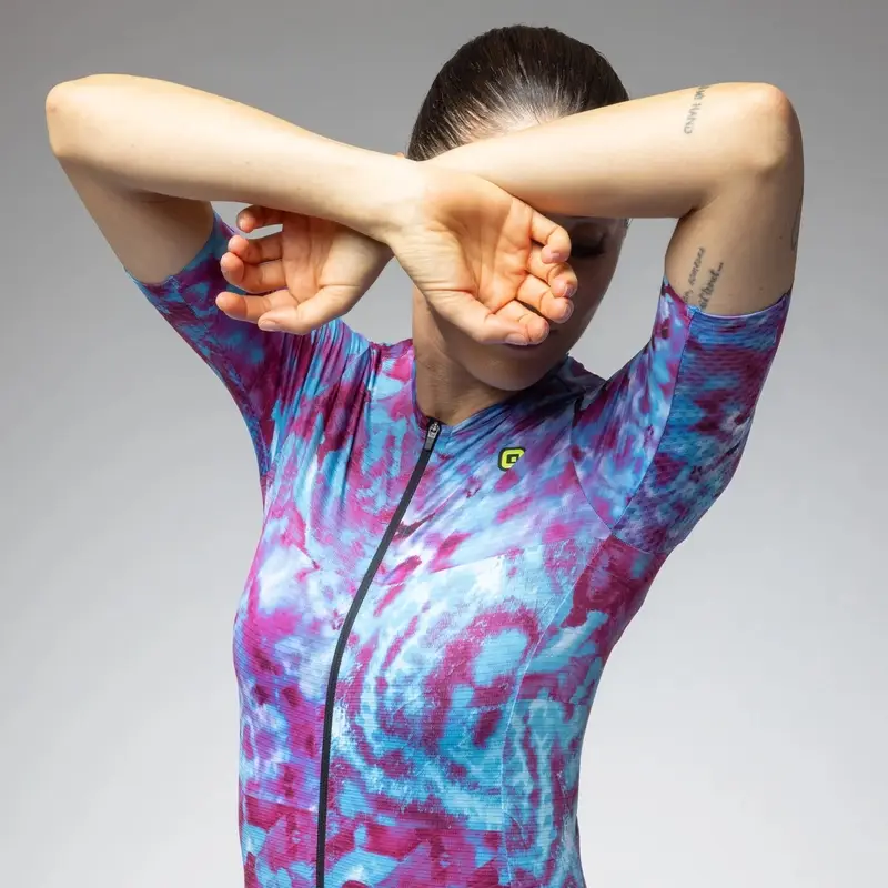 Frauen Kurzarm Trikot Straße Chlorophyll PR-E Multiviolett Größe XS #1