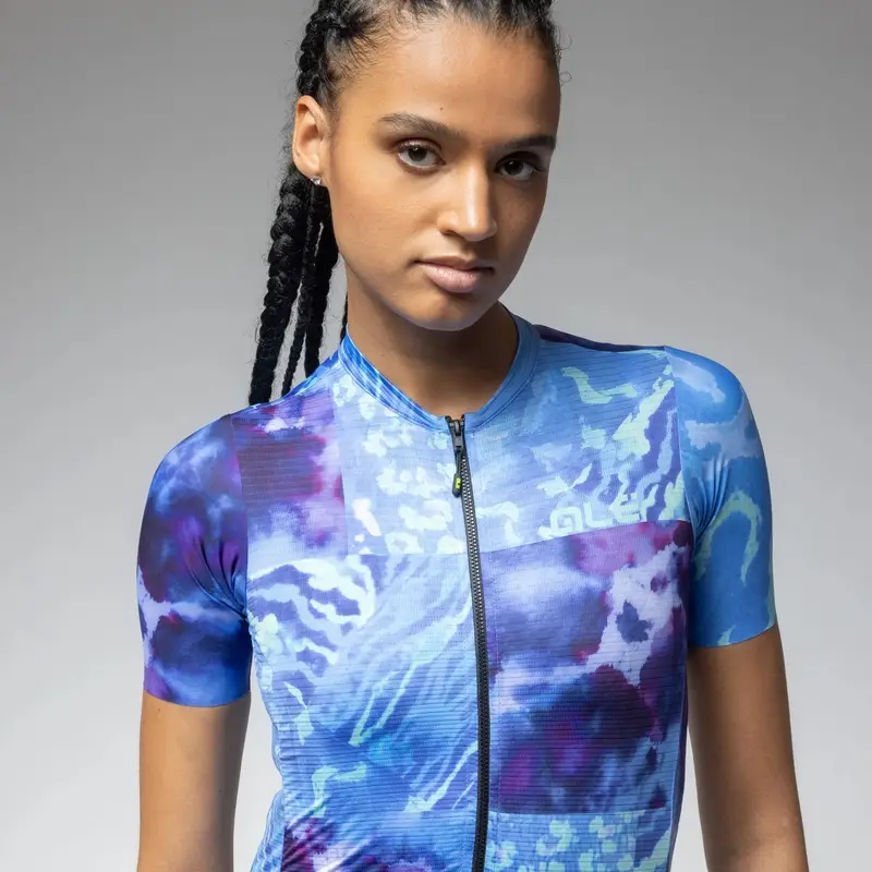 Frauen Kurzarm Straßen Trikot Linfa Pragma Multiblu Größe 4XL #1