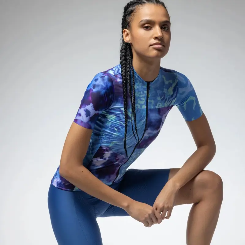 Frauen Kurzarm Straßen Trikot Linfa Pragma Multiblu Größe 4XL #3