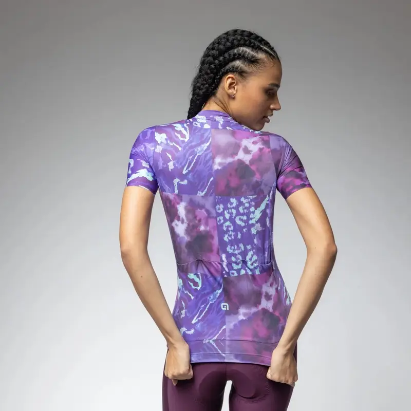 Road Short Sleeve Jersey Woman Linfa Pragma Multiviolet Size 5XL #2