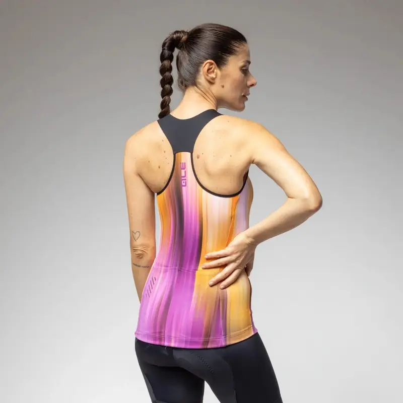 Canhão Mulher Regata Crazy Pragma Multilaranja Tamanho S #2