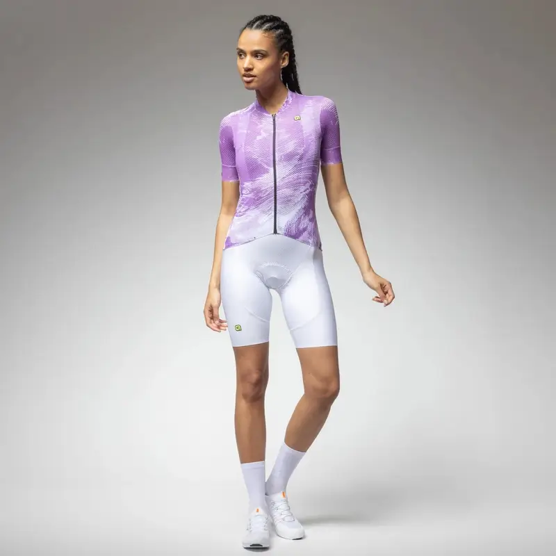 PR-E Lavender Short Sleeve Women's Road Jersey Size XS #3