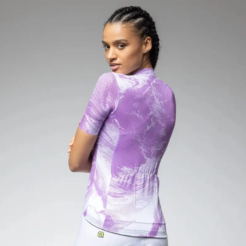 Women's Short Sleeve Road Jersey Fan PR-E Lavender Size XXL #2