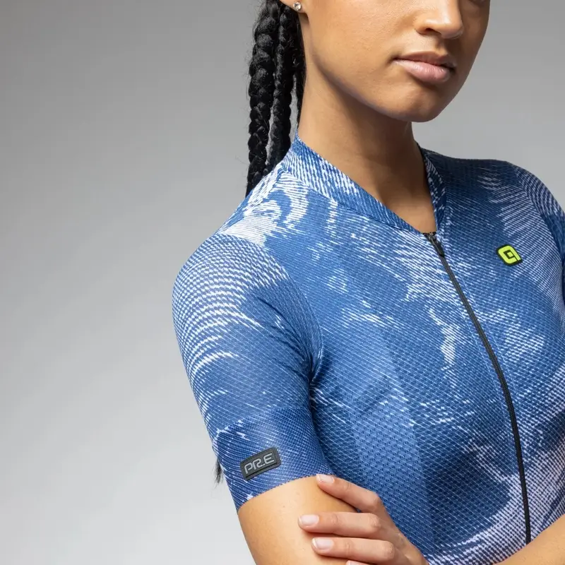 Frauen Kurzarm Trikot Fan PR-E Ink Blue Größe S #1