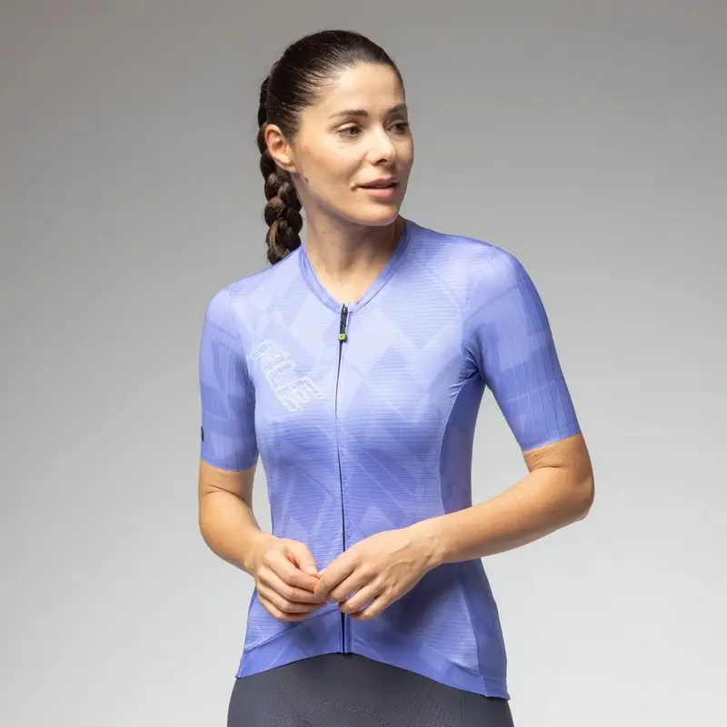 Maillot Route Manches Courtes Femme Modèle 2.0 PR-E Pervenche Taille M - image