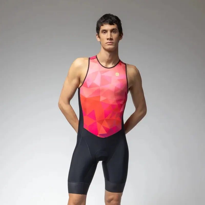 Body Triathlon Senza Maniche Unitard Triple Multirosa Taglia XXS - image