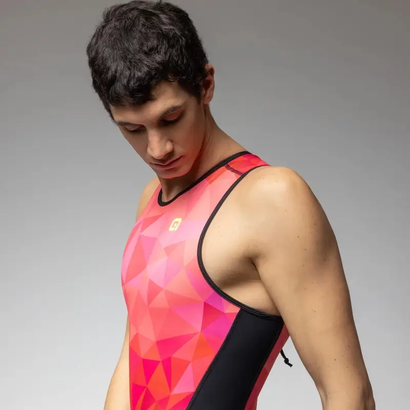 Body Triathlon Senza Maniche Unitard Triple Multirosa Taglia XXS #1