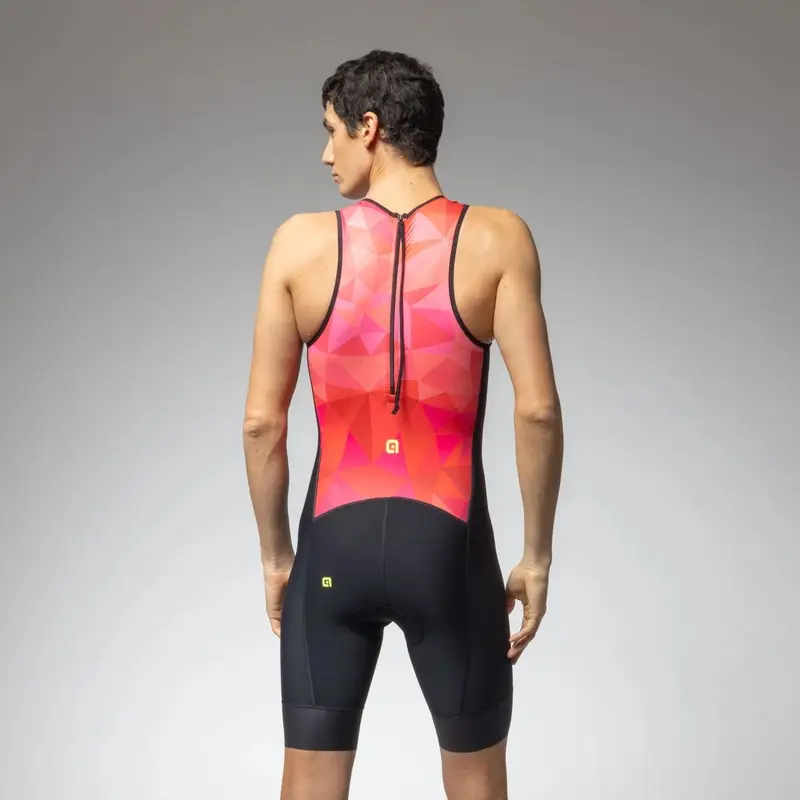 Sleeveless Triathlon Body Unitard Triple Multirosa Size 5XL #3