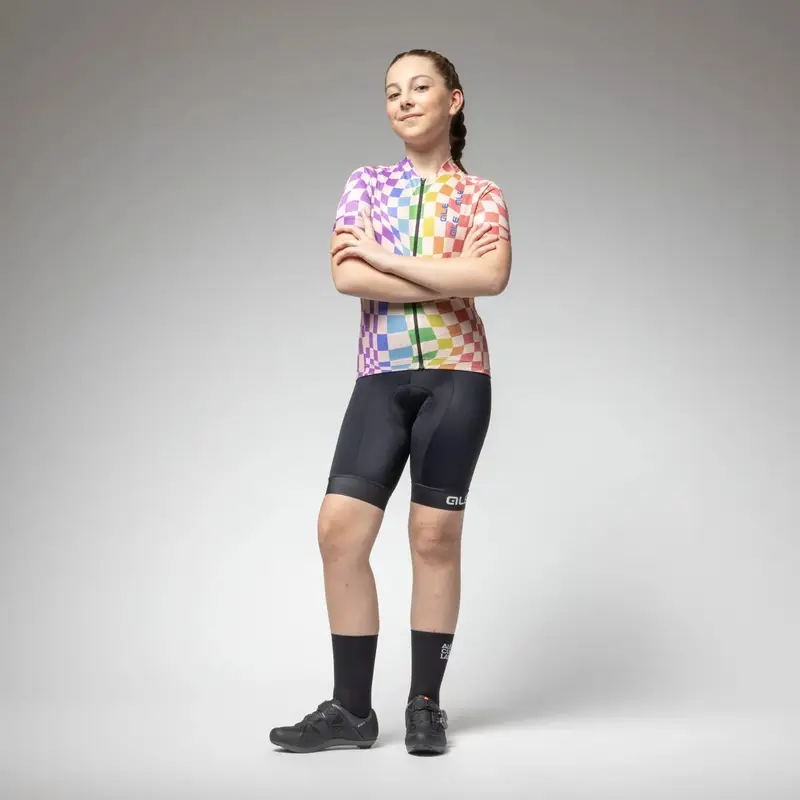 Straßen-Trikot Kurzarm Kinder Multiversum 2.0 Multicolor Größe M (10 Jahre) #1