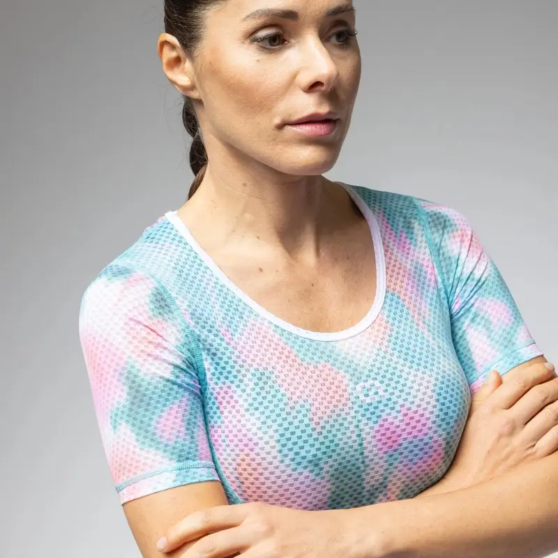 Camisola Interior Mangas Curtas Mulher Jardin 2.0 Água-marinha Tamanho M #3