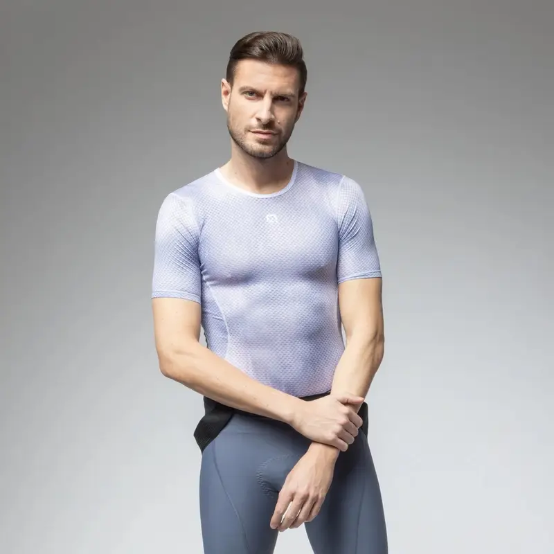 Argon Kurzarm Unterhemd Grau Größe M/L - image