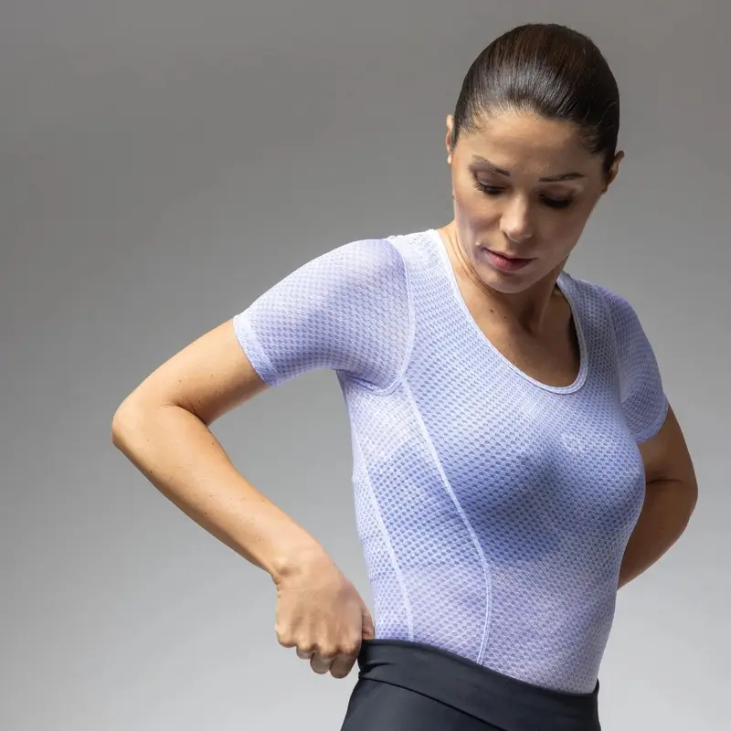 Camisola Interior Manga Curta Mulher Fan Glicínia Tamanho XS #3