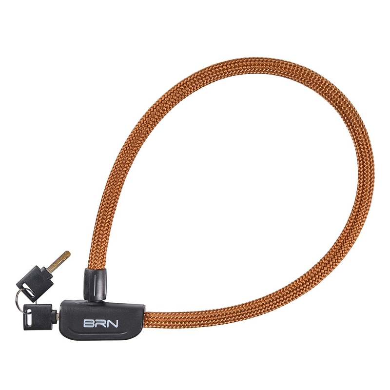 Lucchetto A Spirale Ricperto In Tessuto Con Chiave 1000 x 10mm Miele