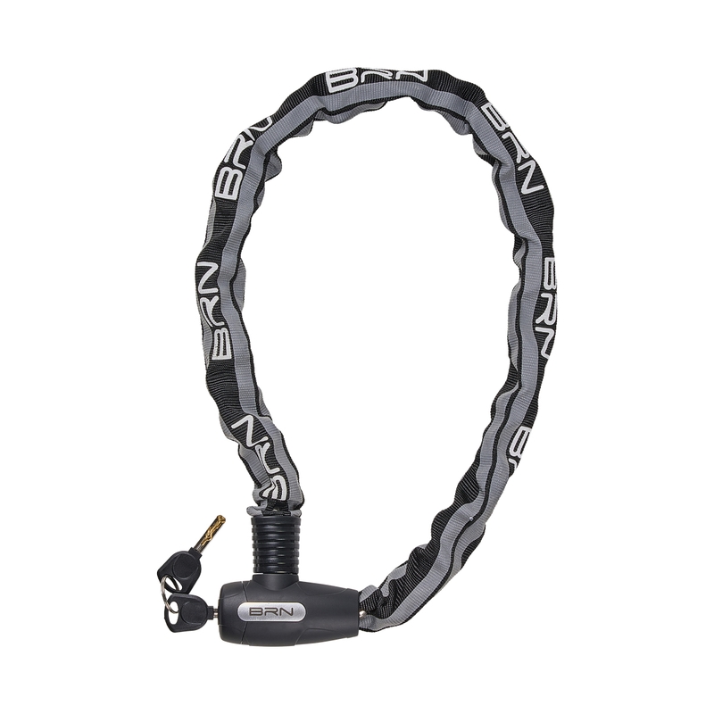 Kettenvorhängeschloss Reflective Band 900 x 6mm Schwarz
