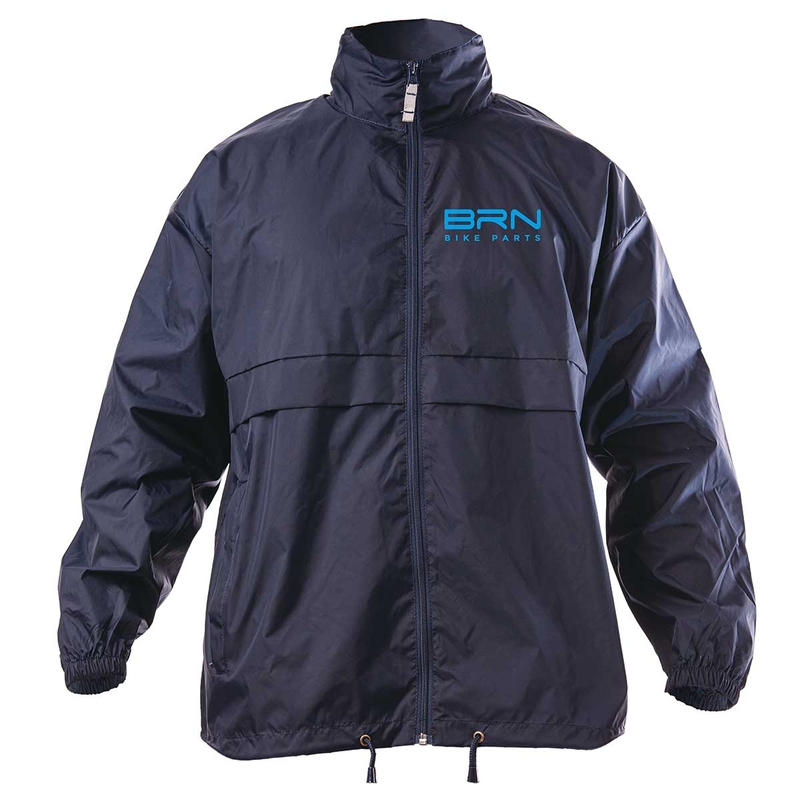 Giacca Antipioggia Con Zip Blu Taglia S
