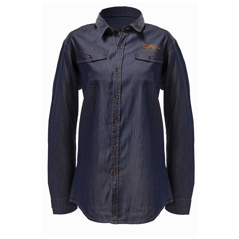 Damen Jeanshemd Blau Größe M