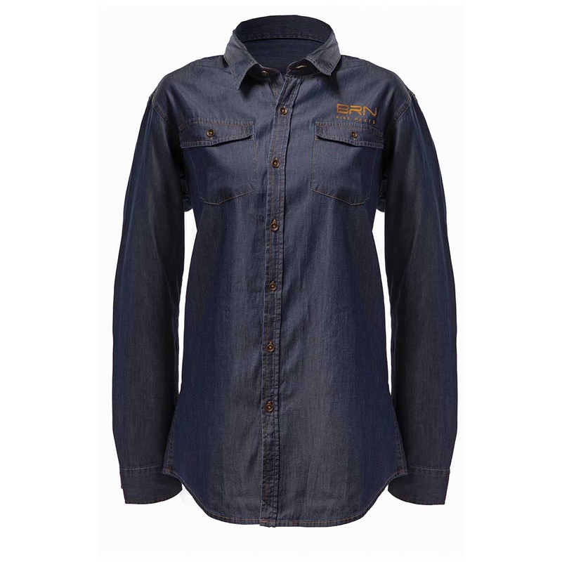 Damen Jeanshemd Blau Größe S