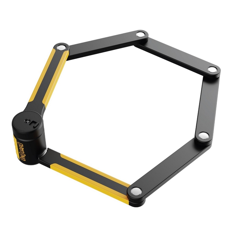 Lucchetto Snodato Heavy Duty Link Plate K-9 85cm Nero/Giallo