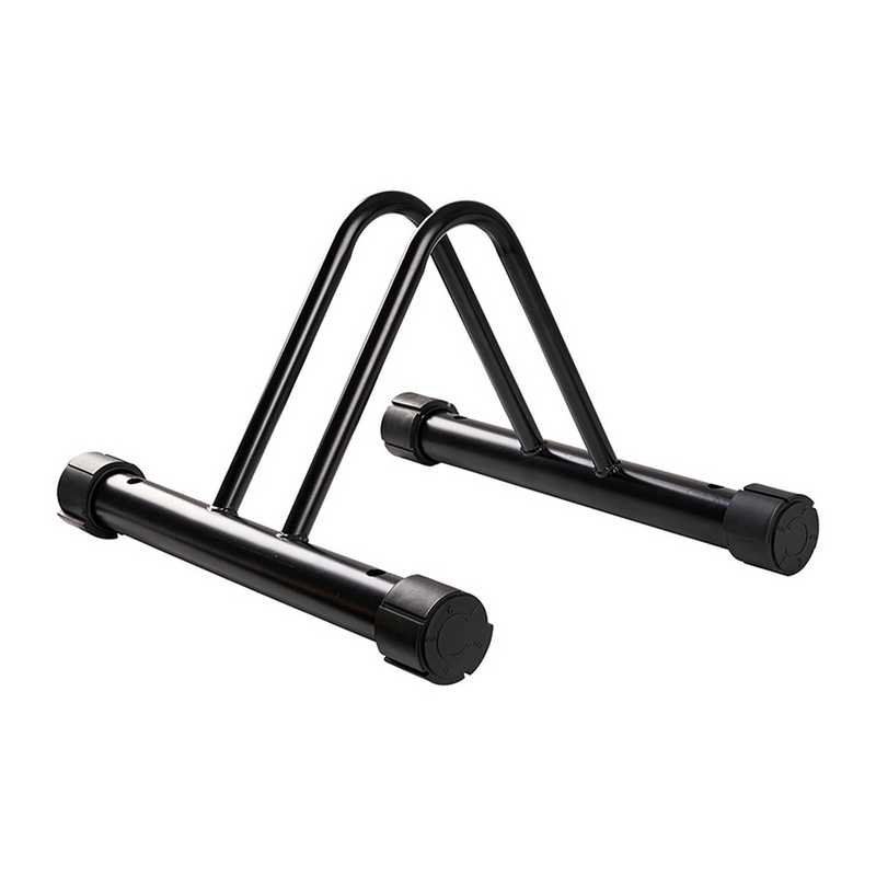 Fixed and Adjustable Ground Bike Rack Black