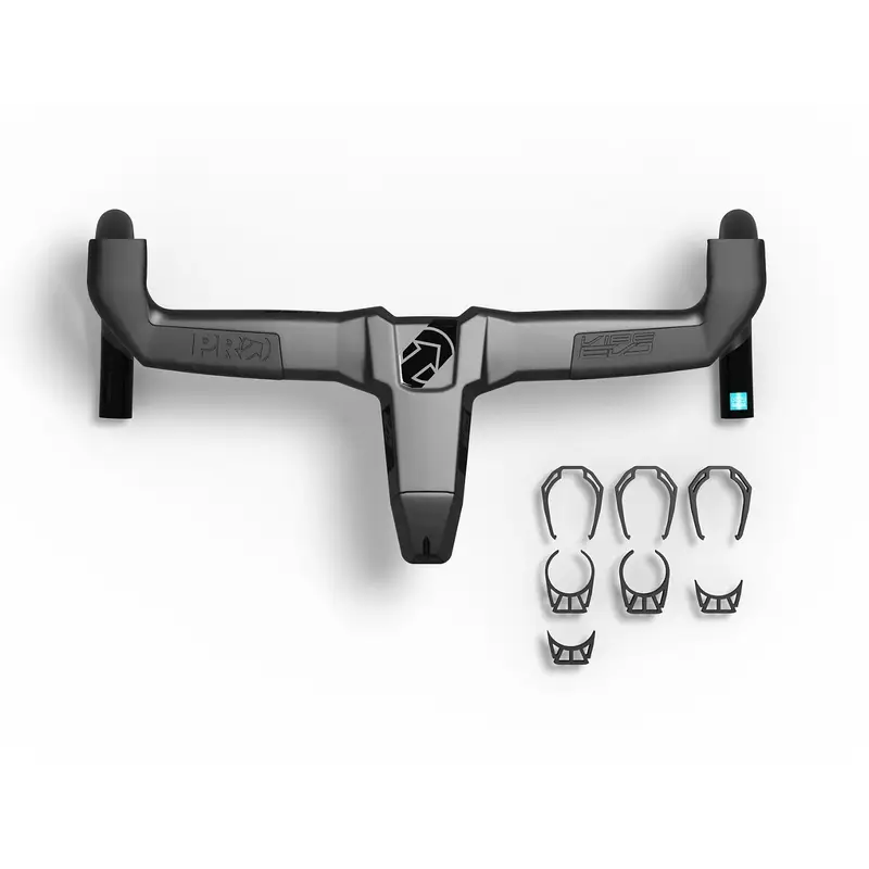 Manubrio Strada Integrato Vibe Evo Carbon 125mm x 380mm Nero - image