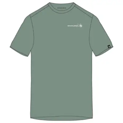 Camiseta de Manga Corta Pedal Power Gráfico Verde Salvia Talla XS - image