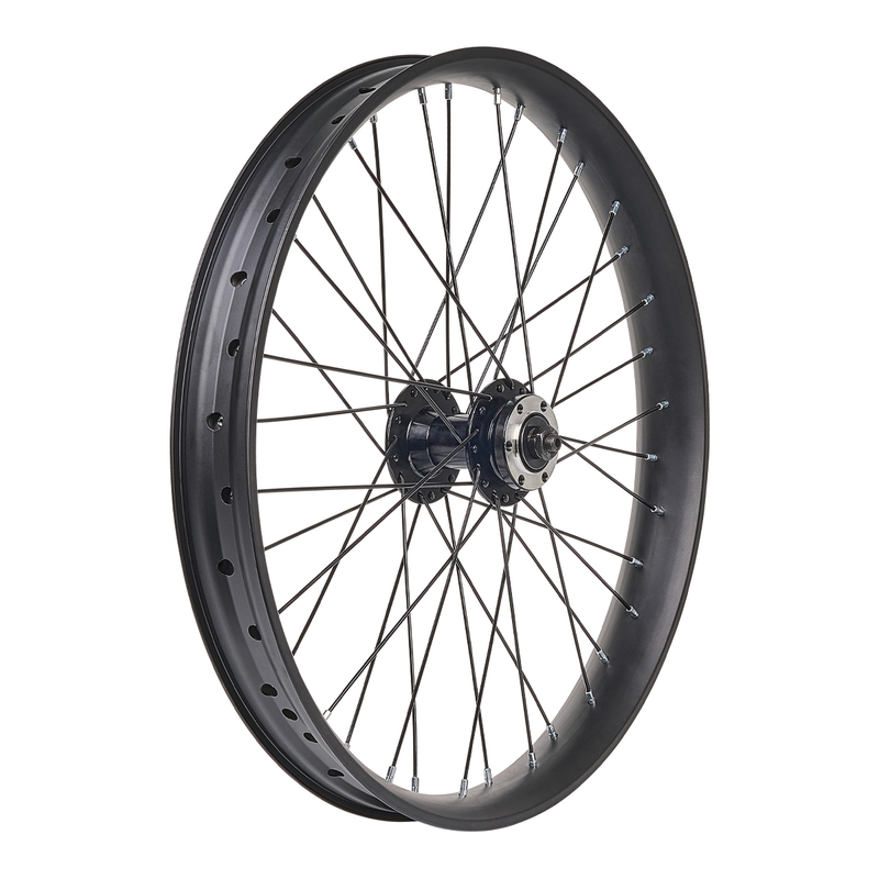 Roda de Fat Bike Dianteira 20'' com Cubo de Disco e Travamento Preto