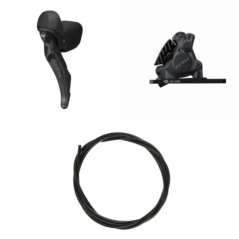 Kit freno a disco idraulico Sinistro GRX BR-RX410-KT + ST-RX610 - image