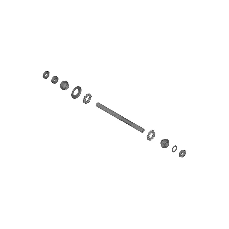 Asse mozzo completo 146mm 5-3/4