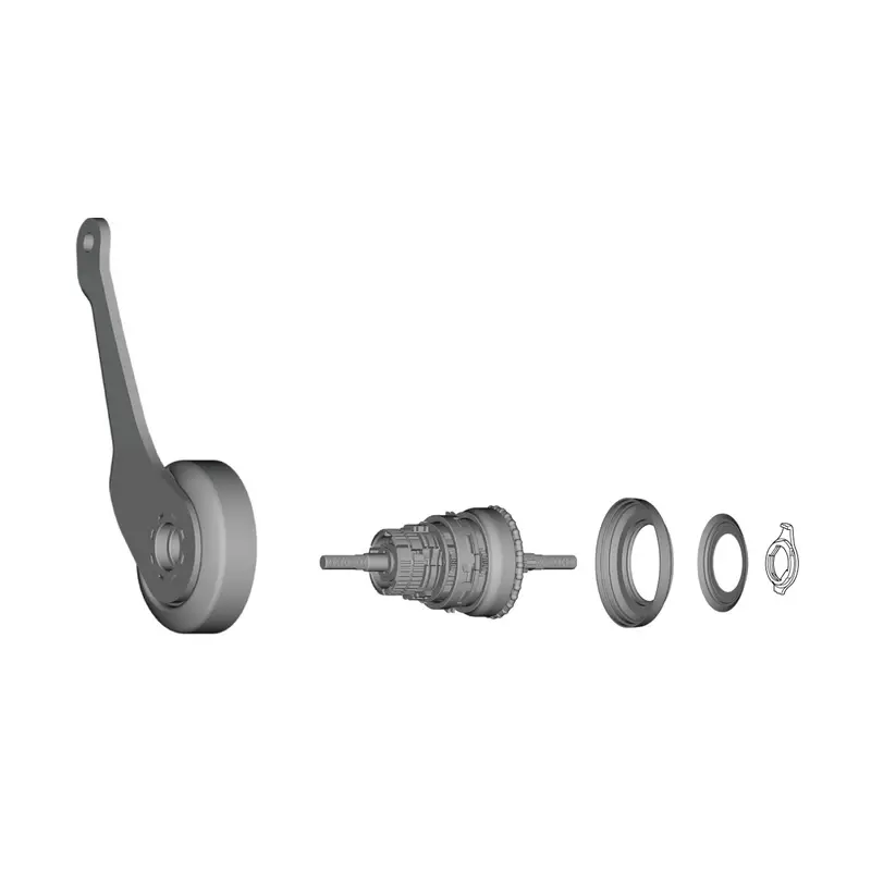 Unità interna mozzo lunghezza asse 175,5mm e Braccetto freno DX argento SG-C3001-7C-DX - image