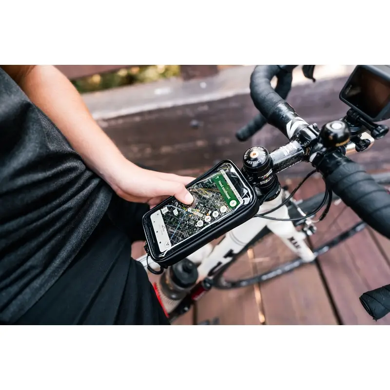 Energy Caddy Top-Tube Smartphone Handlebar Bag Black #3