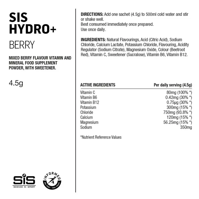 Sali GO Hydro+ Hydration Powder Berry 6 x 4,5g #1