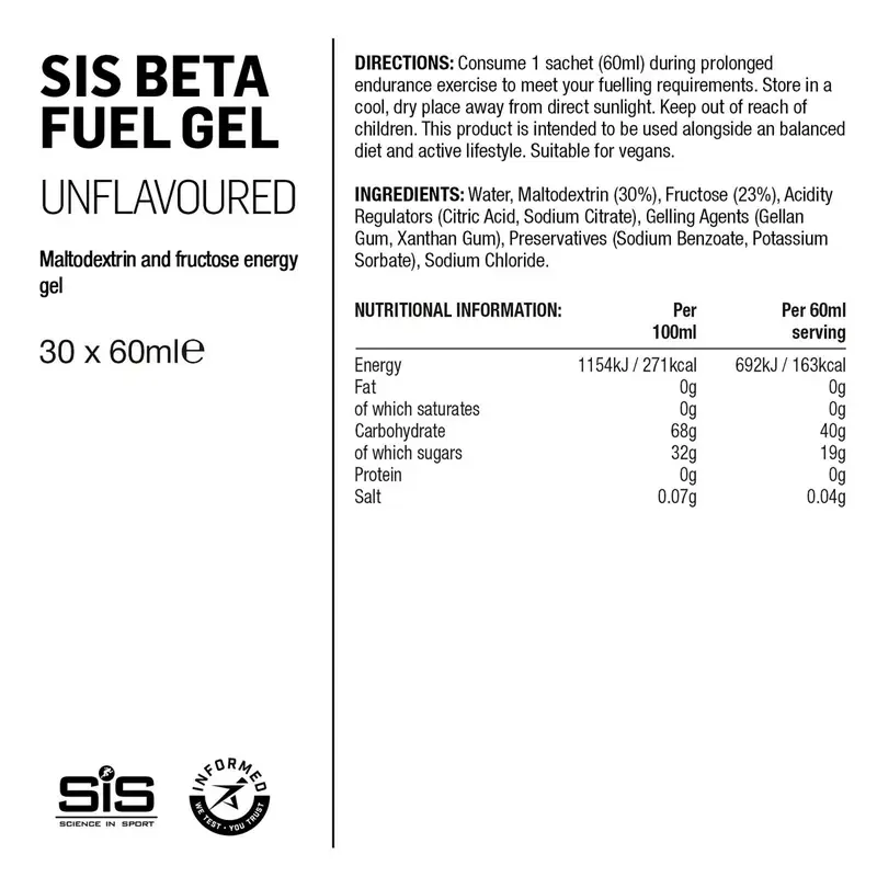 Gel Beta Fuel Neutral Gel 60ml #1