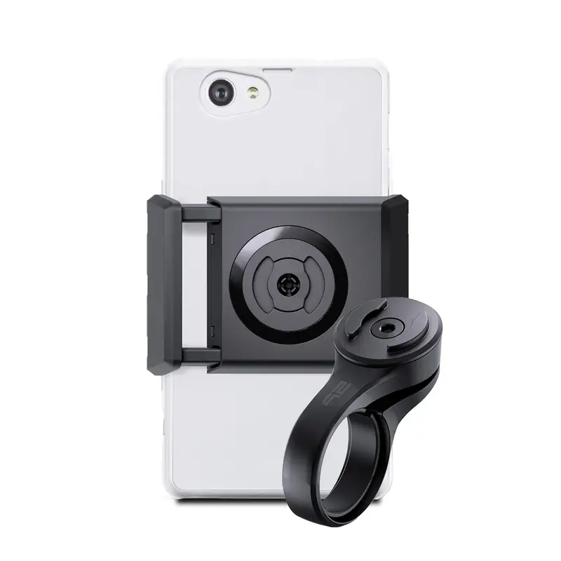 Bundle Long Morsetto Universale Per Smartphone 70-85mm + Supporto Manubrio Corto - image
