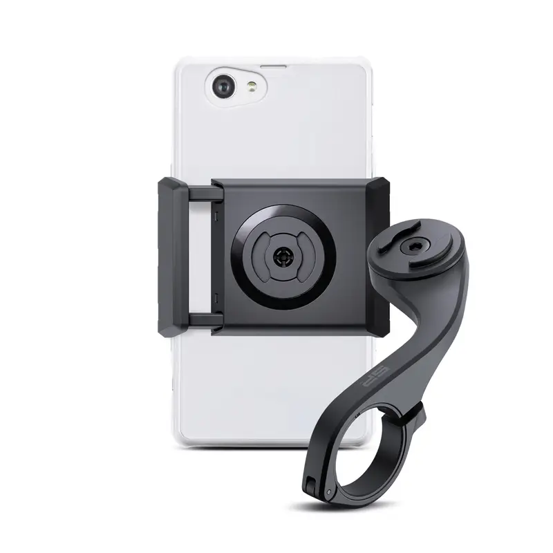 Bundle Long Morsetto Universale Per Smartphone 70-85mm + Supporto Manubrio Lungo - image