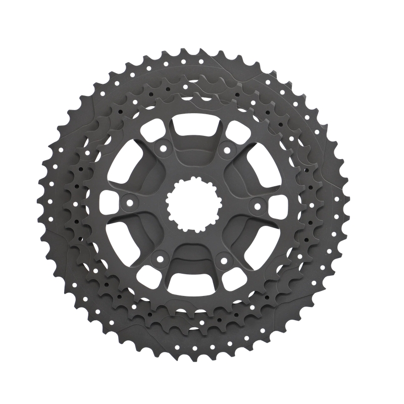 Pignone per Cassetta XM 12 3 Livelli 36D+42D+51D Shimano/Sram Alluminio Nero
