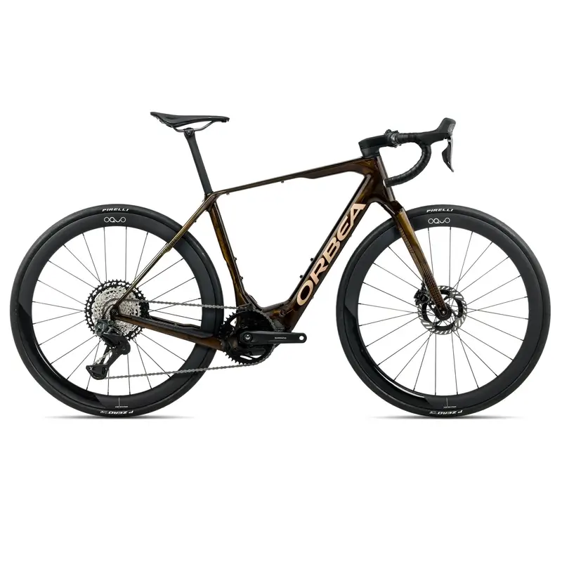 DENNA M10i 28'' 12v 420Wh Shimano EP801 Caramel Carbon View/Metallic Gold 2026 Taglia M - image