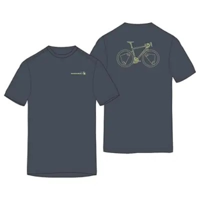 Camiseta de Manga Corta Pedal Power Gráfico Carbono Gris Talla XS - image