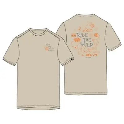 Jersey de Manga Corta Ride The Wild Gráfico Arena Claro Talla XS - image