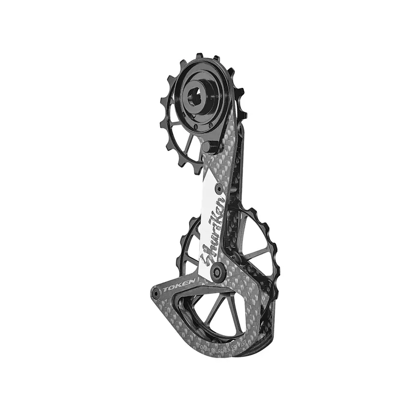 Système de Poulie de Cage de Dérailleur Postérieur Shuriken Oversized Sram 15/19D Carbone - image