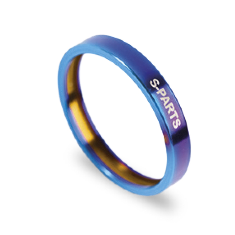 Spessore Serie Sterzo 5mm Titanio Blu