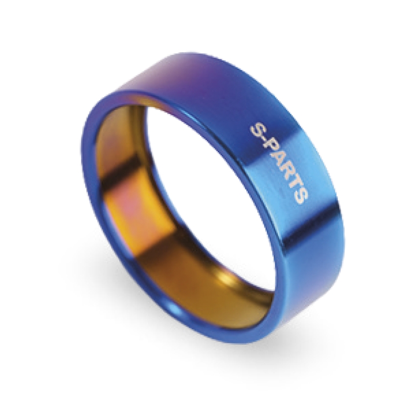 Headset Spacer 10mm Titanium Blue