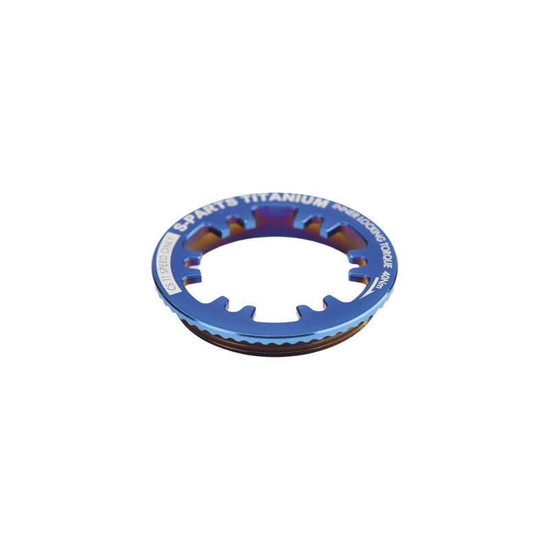 Shimano 12s Blue Titanium Cassette Lockring