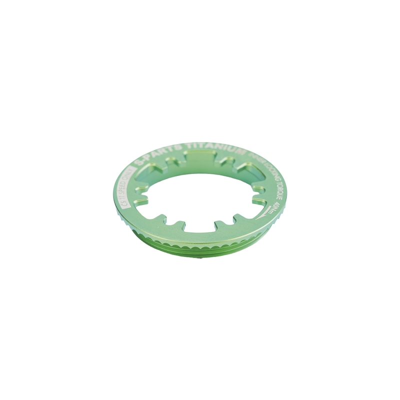 Bague de fermeture de cassette Shimano 12v en titane vert
