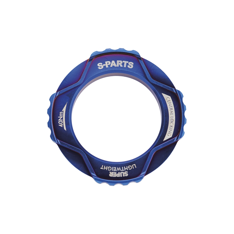 Titanium Blue Center Lock Cassette Lockring