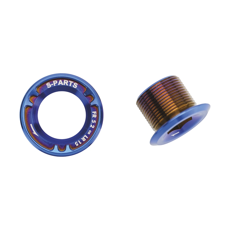 Tornillos para plato de titanio Sram DUB azul