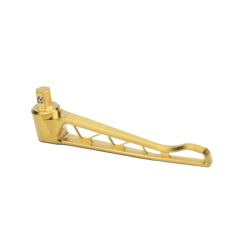 Levier pour axe traversant en titane or